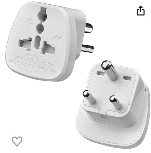 India travel adapter - 2, to