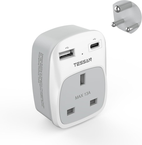 India plug adapter - to,