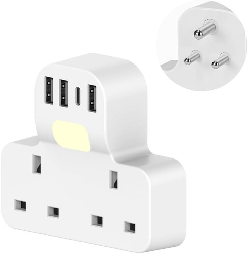 India plug adapter with - uk, to