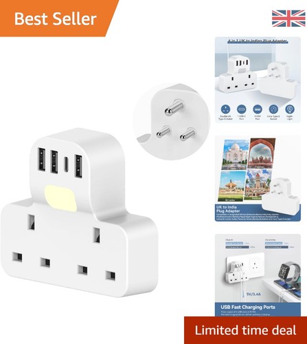 Compact india plug - india,