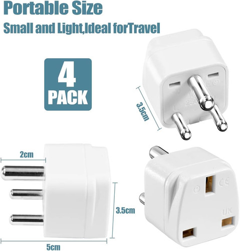 India plug adapter 4 - to,