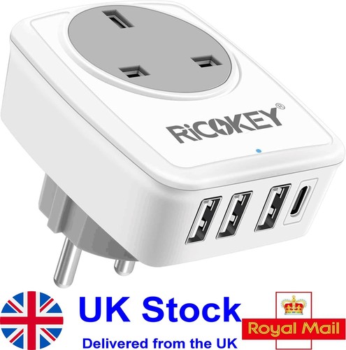 Travel adapter eu europe - uk,