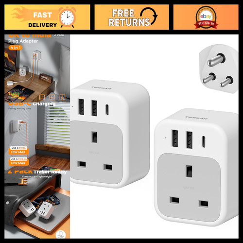 India plug adapter - to,